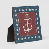 コースタルアート |いかり（赤） フォトプラーク (正面)