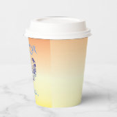 コースタルイエローマーメイド女性のカーボーイサマーパーティー 紙コップ (左)