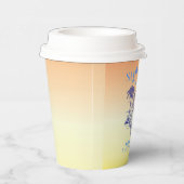 コースタルイエローマーメイド女性のカーボーイサマーパーティー 紙コップ (右)