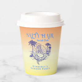 コースタルイエローマーメイド女性のカーボーイサマーパーティー 紙コップ