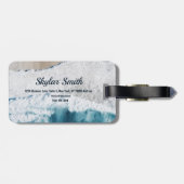 コースタルウェーブビューパーソナライズされたラゲッジタグ ラゲッジタグ (裏面横)