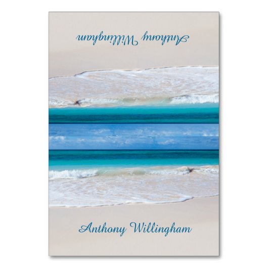 コースタルウォウズテンテッドビーチ結婚式座席表 テーブルナンバー (正面)