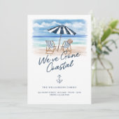 コースタルウォーターの色のビーチ椅子を移動 案内状 (スタンド正面)