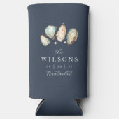 コースタルウォーターカラーオイスター結婚式の引き出物 スリム缶クーラー (正面)