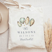 コースタルウォーターカラーオイスター結婚式の引き出物 トートバッグ