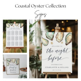 コースタルウォーターカラーオイスター&パールパターン ラッピングペーパー