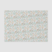 コースタルウォーターカラーオイスター&パールパターン 薄葉紙 (正面)