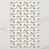 コースタルウォーターカラーシーシェルスクラップブック作り紙 (正面)