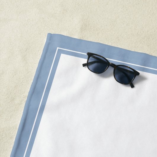 コースタルウォーターカラーブルー水玉模様イルカ ビーチタオル (インサイチュ)