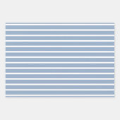 コースタルウォーターカラーブルー水玉模様イルカ ラッピングペーパーシート (正面2)