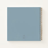 コースタルウォーターカラー結婚オイスターズゲストブック ノートブック (裏面)