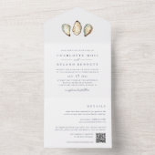 コースタルウォーター結婚カラーオイスター オールインワン招待状 (内側)