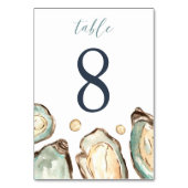 コースタルウォーター結婚カラーオイスター テーブルナンバー (正面)