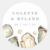 コースタルウォーター結婚カラーオイスター ラウンドシール (正面)