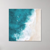 コースタルエアリアルサーファービーチキャンバスプリント キャンバスプリント (正面)