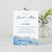 コースタルエレガンスウォーターカラーブライダルシャワープティ 招待状 (スタンド正面)