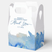 コースタルエレガンスウォーターカラーリタイメントパーティー フェイバーボックス (オープン)