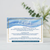 コースタルエレガンスウォーターカラー詳細エンクロージャ 出欠カード (スタンド正面)