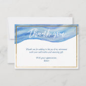 コースタルエレガンスリタイアメントサンキューカード サンキューカード (正面)