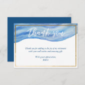 コースタルエレガンスリタイアメントサンキューカード サンキューカード (正面/裏面)