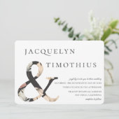 コースタルオアシスボホシックアンパサンド結婚ズ 招待状 (スタンド正面)