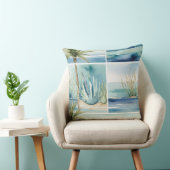 コースタルオアシス水彩色装飾 クッション (椅子)