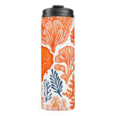 コースタルオレンジコーラルパターン タンブラー (正面)