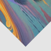 コースタルオレンジサンセットパームイラストレーション 薄葉紙 (詳細)