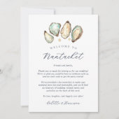 コースタルオ結婚キのウェルカムレター&旅程 (正面)