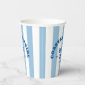コースタルカウガール ザ ビーチクラブ デニム ブルー ストライプ 紙コップ (右)