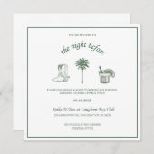 コースタルカウボーイリハーサルディナー招待状 招待状 (正面/裏面)