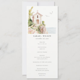 コースタルカトリック教会の水の色結婚式 プログラム