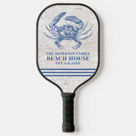 コースタルカニビーチハウス素朴ウッドファミリー名 ピックルボールラケット