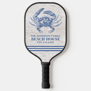 コースタルカニビーチハウス素朴ウッドファミリー名 ピックルボールラケット