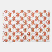 コースタルカニ海ビーチ キッチンタオル (横)