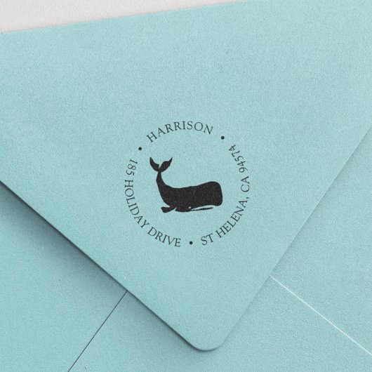 コースタルクジラ差出人住所 セルフインキングスタンプ