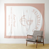 コースタルクラシックモダンエレガントボホバチェロレット タペストリー (インサイチュ(横))