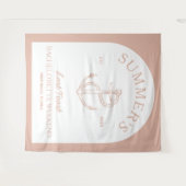 コースタルクラシックモダンエレガントボホバチェロレット タペストリー (正面(横))