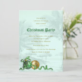 コースタルクリスマスパーティーパームツリーズ招待状 招待状 (スタンド正面)