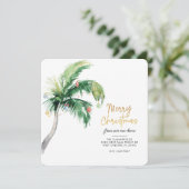 コースタルクリスマスパームツリーホリデームービング シーズンカード (スタンド正面)