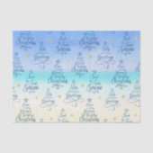 コースタルクリスマスビーチホリデーことわざ 薄葉紙 (正面)