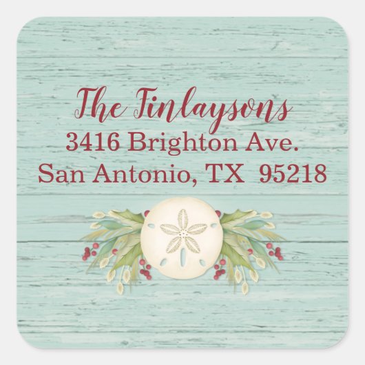 コースタルクリスマスビーチ住所 シール (正面)