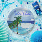 コースタルクリスマスホリデーパーティー紙プレート ペーパープレート (パーティー)