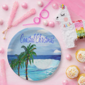 コースタルクリスマスホリデーパーティー紙プレート ペーパープレート (パーティー)