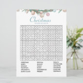 コースタルクリスマスワード検索ホリデーゲームカード シーズンカード (スタンド正面)