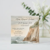 コースタルクリフ結婚式招待状 (スタンド正面)