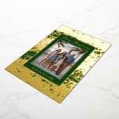 コースタルグラムフォイルクリスマスカードカスタムテンプレート 箔シーズンカード (回転した状態)