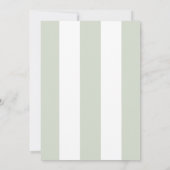 コースタルグリーンストライプビーチパーム誕生日 招待状 (裏面)