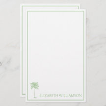 コースタルグリーンパルメットパームツリパーソナライズされたー