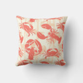 コースタルコーラルピンクロブスターカニ クッション (裏面)